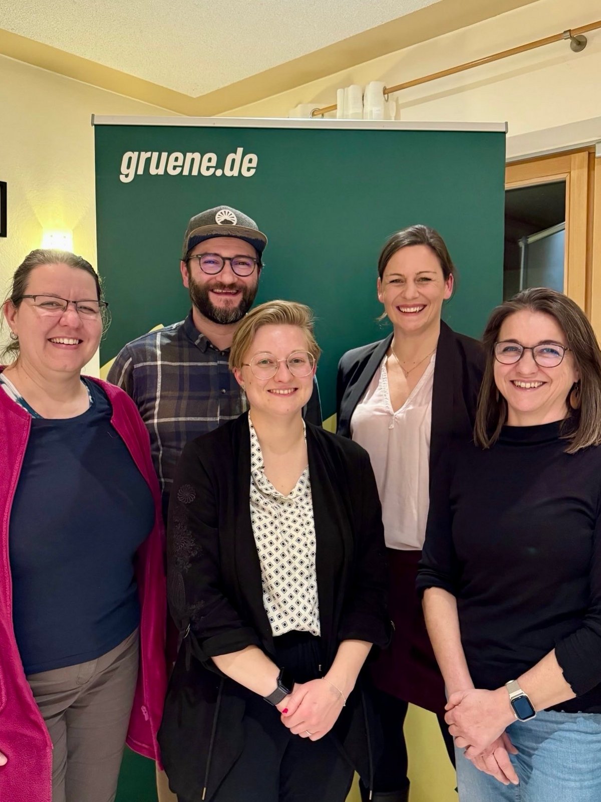 (von Links) Antje Rowden, Daniel Weiß, Katharina Krojer, Miriam Angstenberger, Andrea Koslow