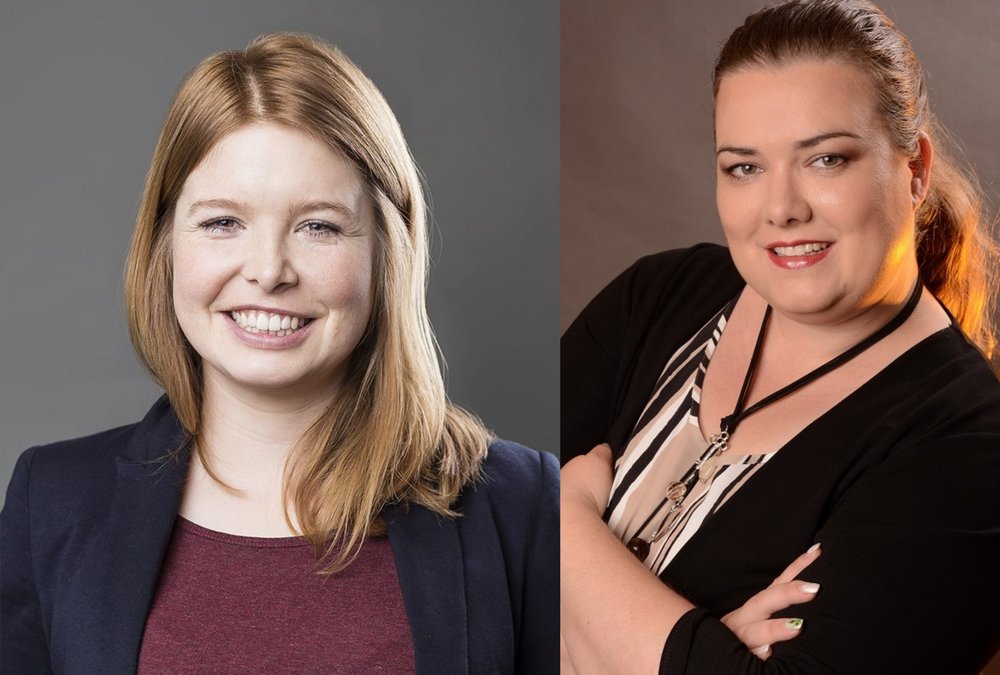 Das Bild zeigt die Kreisrätinnen Marlene Schönberger und Veronika Lackerbauer.